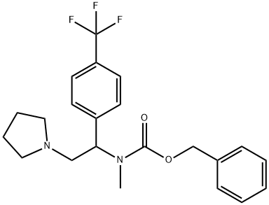 1-PYRROLIDIN-2-(4'-TRIFLUOROMETHYLPHENYL)-2-(N-CBZ-N-METHYL)AMINO-ETHANE
