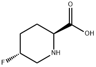 (2S,5R)-5-氟哌啶-2-羧酸 结构式