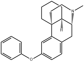 3-phenoxy-N-methylmorphinan 结构式