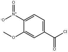3-甲氧基-4-硝基苯甲酰氯 结构式