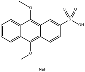9,10-二甲氧基蒽-2-磺酸钠 结构式