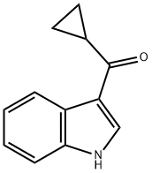环丙基(1H-吲哚-3-基)甲酮 结构式