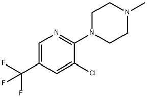 1-[3-Chloro-5-(trifluoromethyl)-2-pyridinyl]-4-methylpiperazine 结构式