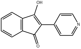 3-羟基-2-(吡啶-4-基)茚-1-酮 结构式