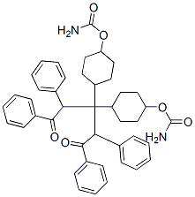 bis(2-oxo-1,2-diphenylethyl) (methylenedicyclohexane-4,1-diyl)dicarbamate 结构式