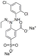 disodium 2-[3-(2,5-dichlorophenyl)-1-ethyltriazen-2-yl]-5-sulphonatobenzoate 结构式