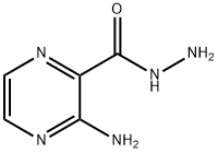3-氨基吡嗪-2-碳酰肼 结构式