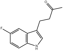 4-(5-氟-1H-吲哚-3-基)-2-丁酮 结构式