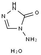 3H-1,2,4-Triazol-3-one,4-amino-2,4-dihydro-,monohydrate(9CI) 结构式