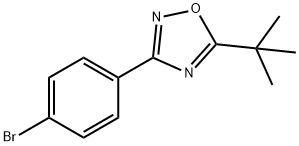 3-(4-BROMOPHENYL)-5-TERT-BUTYL-1,2,4-OXADIAZOLE 结构式