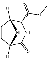 3,8-Diazabicyclo[3.2.1]octane-2-carboxylicacid,4-oxo-,methylester,(1R,2R,5S)-(9CI) 结构式