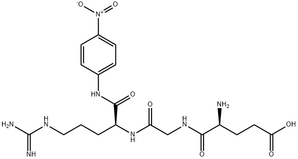 glutamyl-glycyl-arginine-4-nitroanilide 结构式