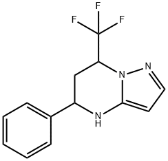 7-三氟甲基-5-苯基-4,5,6,7-四氢吡喃并[1,5-A]嘧啶 结构式