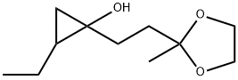 Cyclopropanol, 2-ethyl-1-[2-(2-methyl-1,3-dioxolan-2-yl)ethyl]- (9CI) 结构式