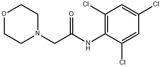 2-Morpholino-2',4',6'-trichloroacetanilide 结构式