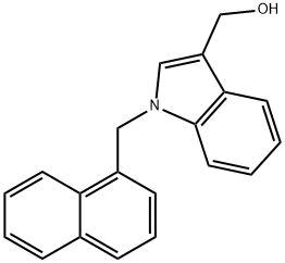 (1-NAPHTHALEN-1-YLMETHYL-1H-INDOL-3-YL)-METHANOL 结构式