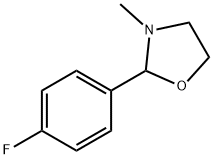 2-(p-Fluorophenyl)-3-methyloxazolidine 结构式