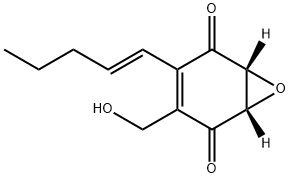 7-Oxabicyclo[4.1.0]hept-3-ene-2,5-dione,3-(hydroxymethyl)-4-(1E)-1-pentenyl-,(1S,6R)-(9CI) 结构式