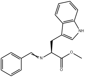 L-TRYPTOPHAN METHYL ESTER, BENZALDIMINE 结构式