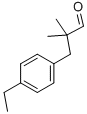 α,α-二甲基-2-乙基苯丙醛 结构式