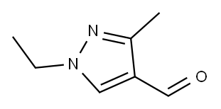 1-乙基-3-甲基-吡唑-4-甲醛 结构式