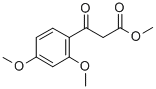3-(2,4-二甲氧基苯基)-3-氧丙酸甲酯 结构式