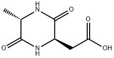 2-Piperazineaceticacid,5-methyl-3,6-dioxo-,(2R,5S)-(9CI) 结构式