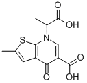 7-(1-CARBOXYETHYL)-2-METHYL-4-OXO-4,7-DIHYDROTHIENO[2,3-B]PYRIDINE-5-CARBOXYLIC ACID 结构式