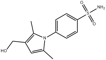 4-[3-(HYDROXYMETHYL)-2,5-DIMETHYL-1H-PYRROL-1-YL]-BENZENESULFONAMIDE 结构式