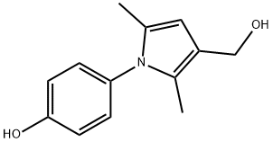 1-(4-HYDROXYPHENYL)-2,5-DIMETHYL-1H-PYRROLE-3-METHANOL 结构式