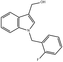 1-[(2-FLUOROPHENYL)METHYL]-1H-INDOLE-3-METHANOL 结构式