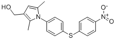 1H-PYRROLE-3-METHANOL, 2,5-DIMETHYL-1-[4-[(4-NITROPHENYL)THIO]PHENYL]- 结构式