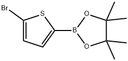 5-溴噻吩-2-硼酸频哪醇酯 结构式