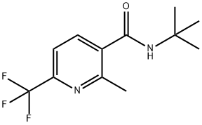 3-PYRIDINECARBOXAMIDE, N-(1,1-DIMETHYLETHYL)-2-METHYL-6-(TRIFLUOROMETHYL)- 结构式
