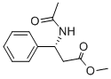 (R)-N-乙酰基-beta-苯丙氨酸甲酯 结构式