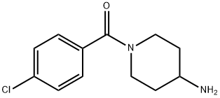 (4-AMINO-PIPERIDIN-1-YL)-(4-CHLORO-PHENYL)-METHANONE 结构式