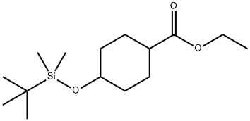 4-((叔丁基二甲基甲硅烷基)氧基)环己烷羧酸乙酯 结构式