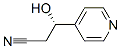 4-PYRIDINEPROPANENITRILE,BETA-HYDROXY-,(BETAS)-(9CI) 结构式