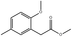 2-METHOXY-5-METHYL-BENZENEACETIC ACID METHYL ESTER 结构式