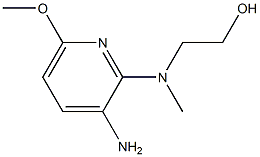 Ethanol, 2-[(3-amino-6-methoxy-2-pyridinyl)methylamino]- (9CI) 结构式