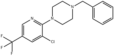 1-Benzyl-4-[3-chloro-5-(trifluoromethyl)-2-pyridinyl]piperazine 结构式