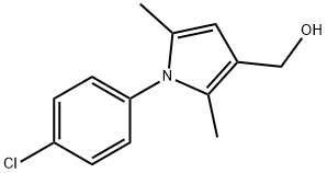 [1-(4-CHLORO-PHENYL)-2,5-DIMETHYL-1H-PYRROL-3-YL]-METHANOL 结构式