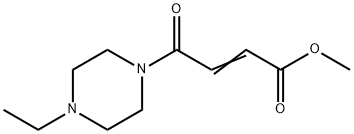 2-Butenoicacid,4-(4-ethyl-1-piperazinyl)-4-oxo-,methylester(9CI) 结构式