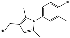 1-(4-BROMO-3-METHYLPHENYL)-2,5-DIMETHYL-1H-PYRROLE-3-METHANOL 结构式