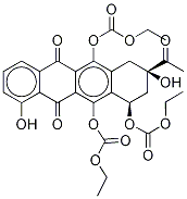 6,10,11-Triethylcarbonate-1-deMethyl DaunoMycinone 结构式