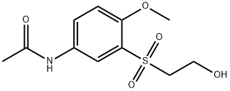 N-[3-[(2-hydroxyethyl)sulphonyl]-4-methoxyphenyl]acetamide 结构式