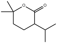 tetrahydro-6,6-dimethyl-3-(1-methylethyl)-2H-pyran-2-one 结构式