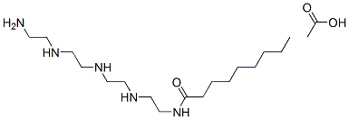 N-[2-[[2-[[2-[(2-aminoethyl)amino]ethyl]amino]ethyl]amino]ethyl]nonanamide monoacetate 结构式