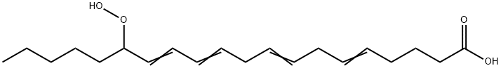 15-hydroperoxy-5,8,11,13-eicosatetraenoic acid 结构式