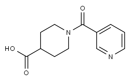 1-(吡啶-3-羰基)哌啶-4-羧酸 结构式